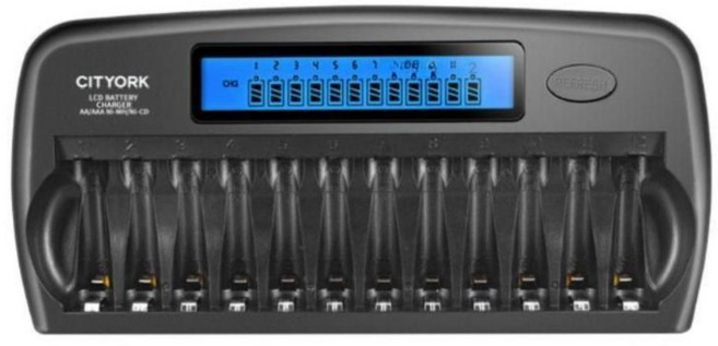 충전기 배터리 충전 비상용 점프스타터 방전 완속 차량용 충전케이블, 1. 12슬롯 충전기