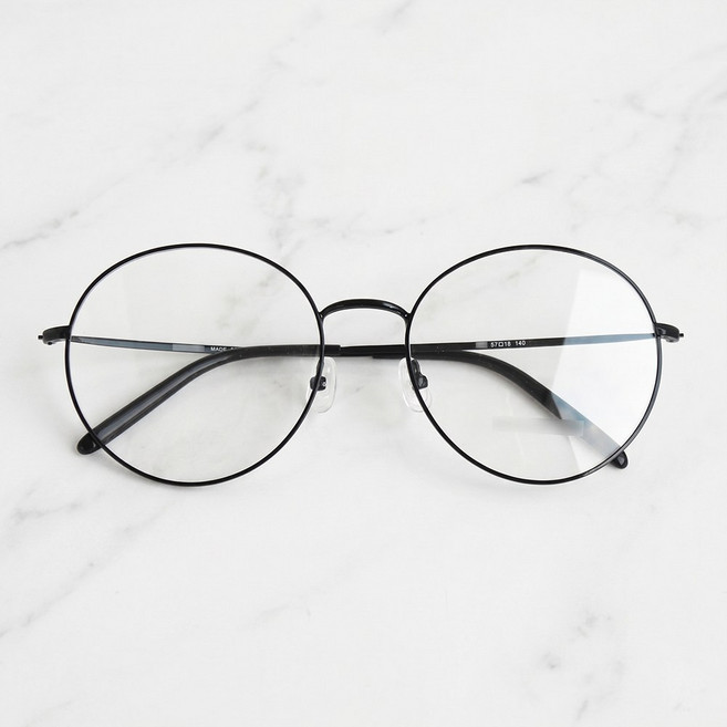 국산 안경 쌩얼 커버 초빅사이즈 가벼운 12g 원형 패션 안경테