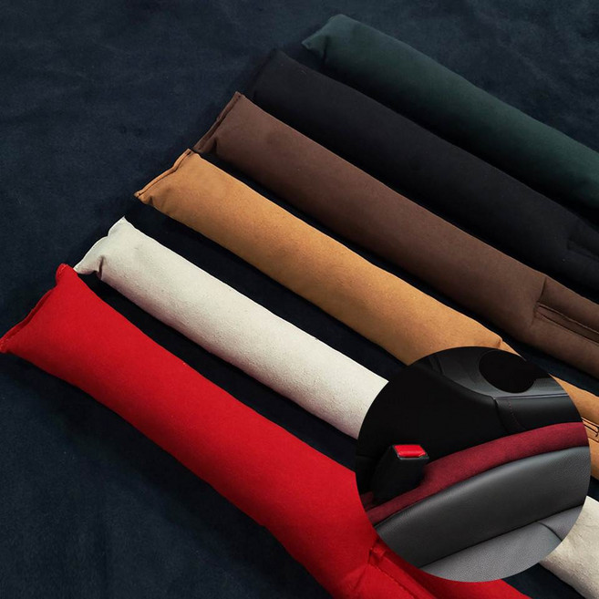 자동차 차량용 틈새쿠션 사이드 시트틈새 쿠션 막이 스웨이드, 1개, 블랙