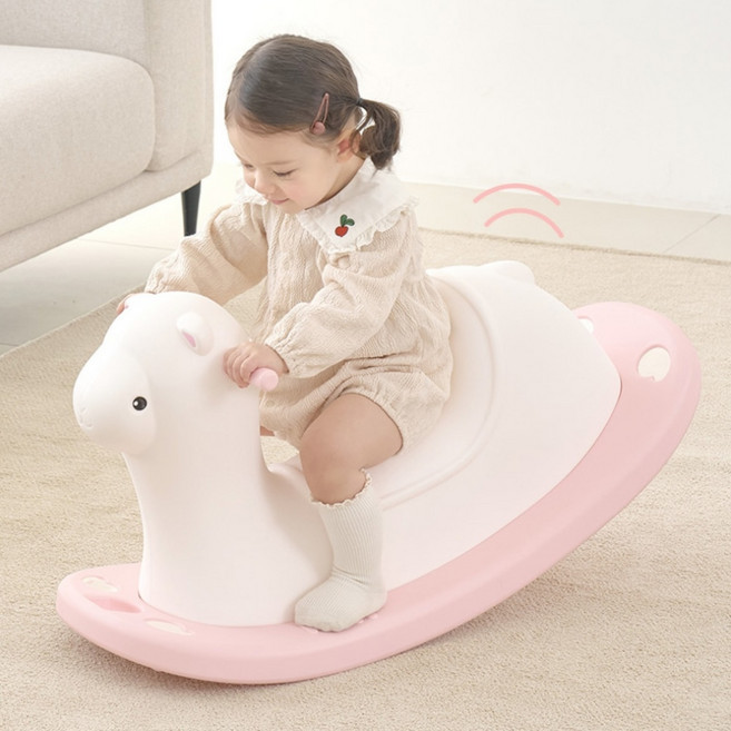 아이팜 흔들말 리틀 라마 핑크 유아 승용완구, 상세페이지 참조, 1개