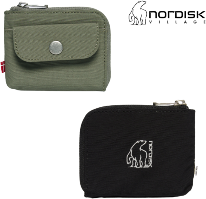 [매장발송] 노르디스크 공용 남성 여성 미니 지갑 스냅 버튼 오픈 포켓 카드 지폐 분리 수납 휴대용 초등학생 중학생 데일리 일상 등산 캠핑 낚시 외출 산책