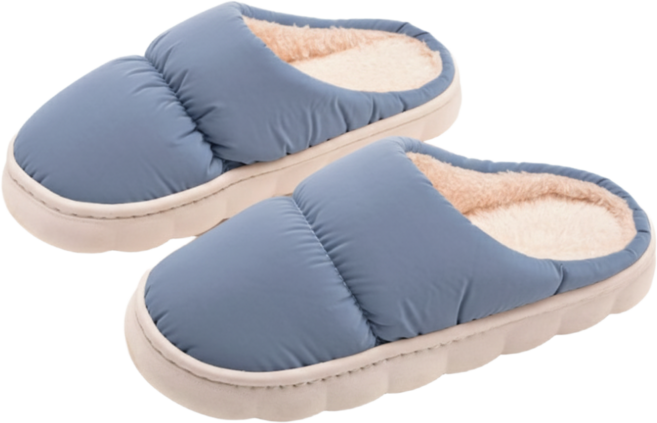 브라이프 보일러없이 따뜻한발 패딩 털 슬리퍼