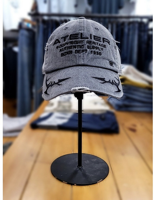 버커루BC [24년 신상] 빈티지 스트릿 패션 인기최고 버커루 남여공용 빈티지 자수 피그먼트 볼캡 모자 45AP-170