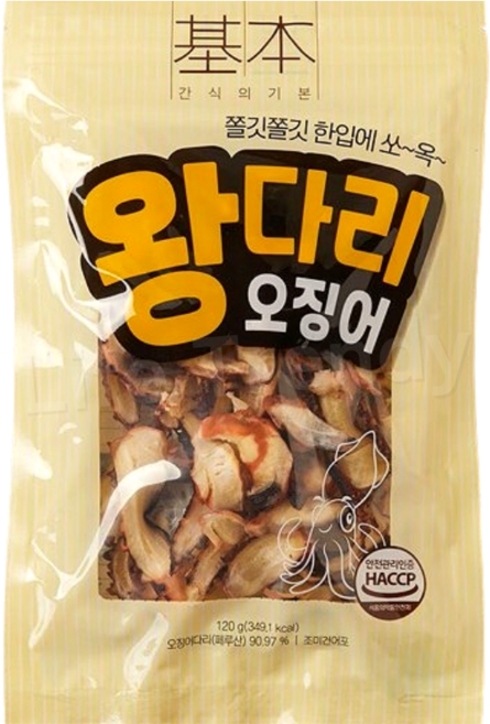 바른홀푸드 왕다리 오징어, 1개, 120g