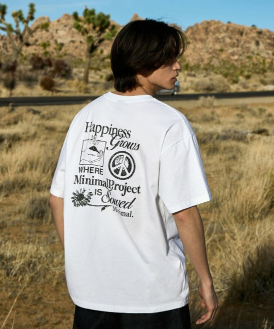 미니멀프로젝트 해피그로우 피그먼트 반팔티셔츠 MST169 화이트