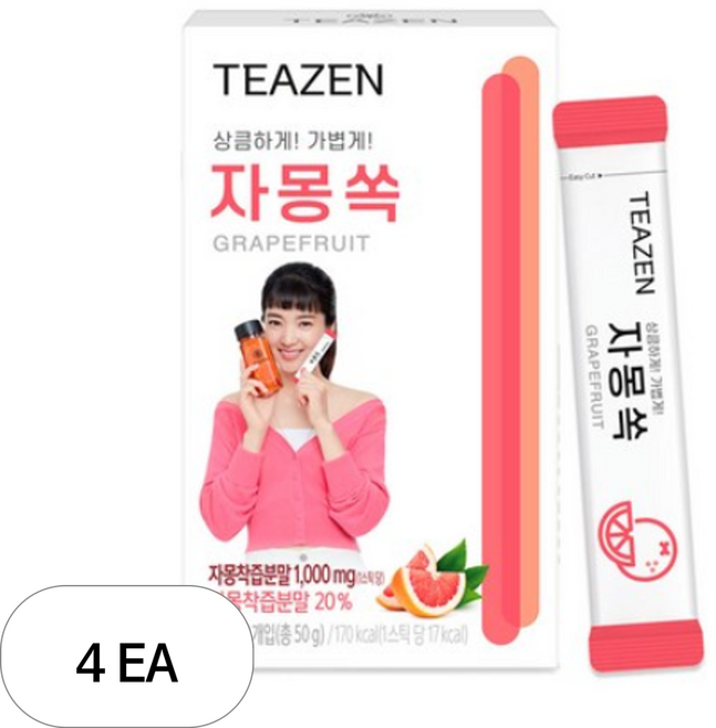 티젠 자몽쏙 분말차, 5g, 10개입, 4개