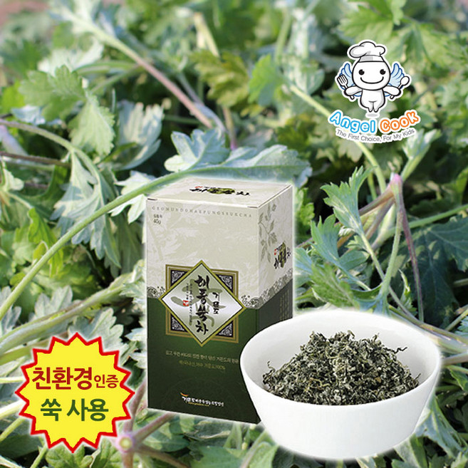 [엔젤쿡] 자연담은 거문도 해풍쑥 쑥차 무농약인증 쑥사용, 쑥차40g, 40g, 1개, 1개입