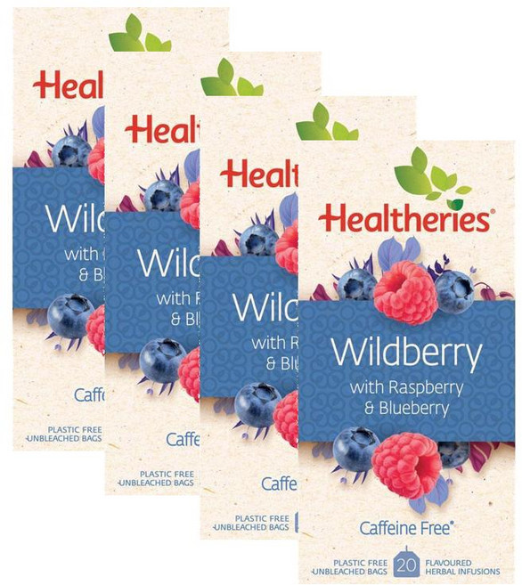 헬씨리스 와일드베리 위드 블랙베리 라즈베리 블루베리 티백 Healtheries Wildberry Tea