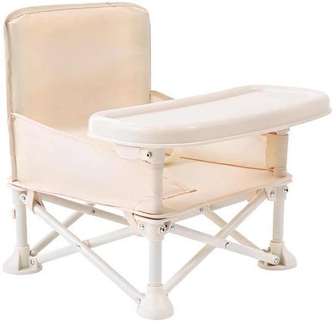 이유부스터 아기 식탁 의자 유아 출산 선물 휴대용 캠핑, 단일색, 1개