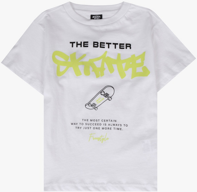 [인디고뱅크키즈] 부드럽고 편한 싱글 레귤러 스트릿 그래픽 반팔티 IKRA254G4_송파점