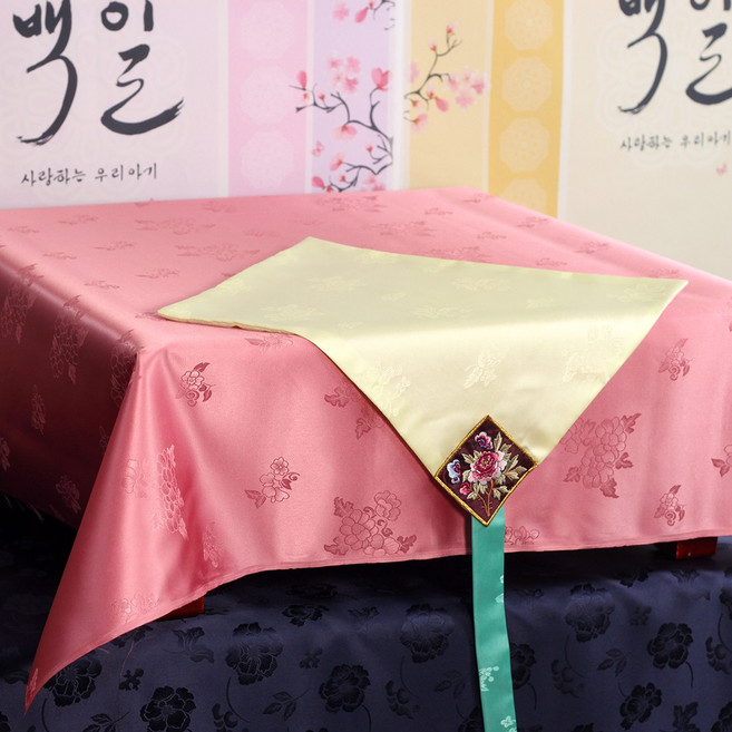 교자상테이블보세트 5번 돌상테이블보 전통상보, 전통교자상테이블보세트05번, 1개