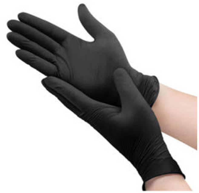 동광상사 깔깔이 미용장갑 소형 S, 블랙, 10개