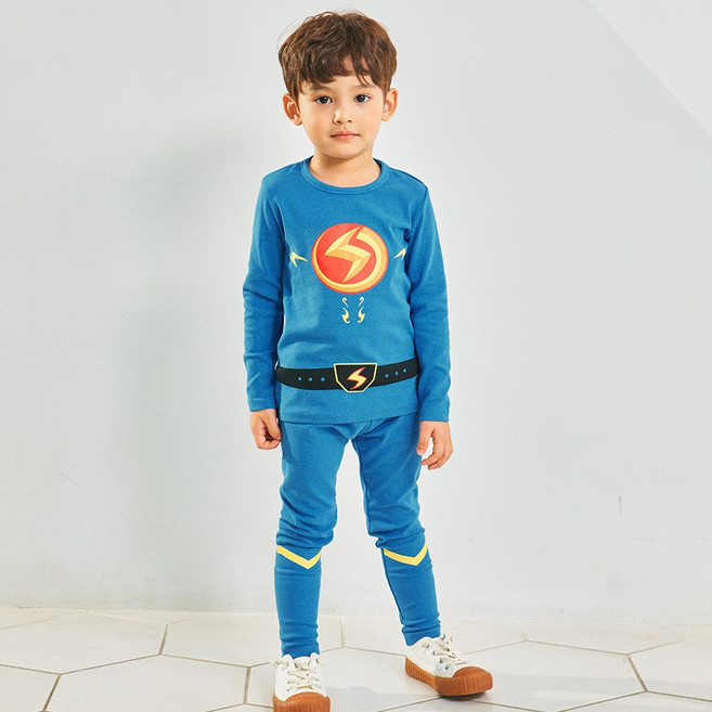 [할로윈 파티복 코스튬] 번개맨 실내 상하 내의