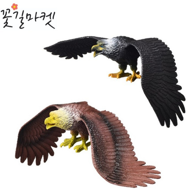 독수리 모형 과수원 새쫏기 조류 퇴치 피규어 국내배송, 블랙