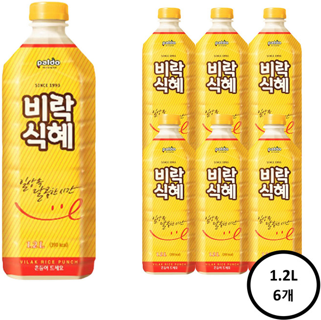 팔도 비락식혜, 1.2L, 6개