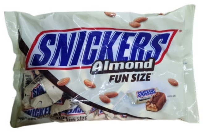 스니커즈 아몬드 펀사이즈 초코바, 500g, 1개