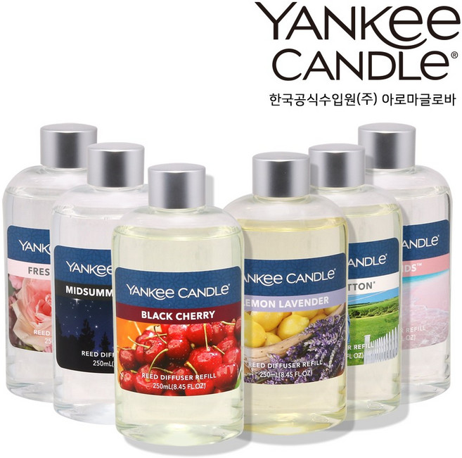 양키캔들 정품 리드디퓨저 리필 250ml 8종 택1, 클린코튼, 1개