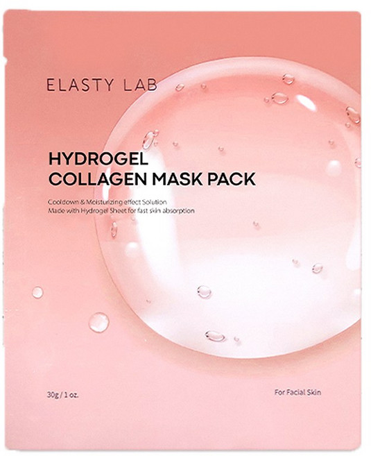엘라스티랩 피부과사용 하이드로겔 콜라겐 여신 마스크팩, 4개, 1개입