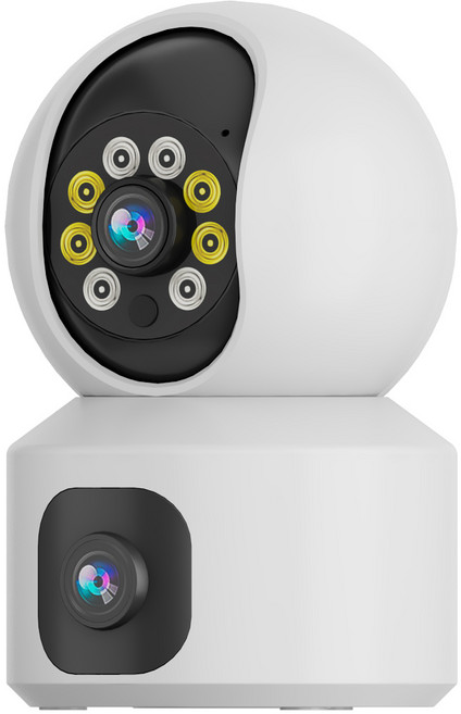 YOOSEE 無線 5G WIFI 彩色夜視 手機遠端360監控 對講通話 錄影, 1個, 2K雙鏡頭600萬廣角監視器,無, Q5S PRO