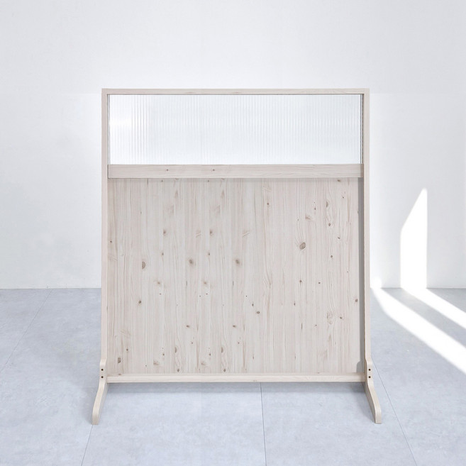 카미코코 공간 분리 가벽 가림막 스탠드 유리 파티션 1200x1200, 워시