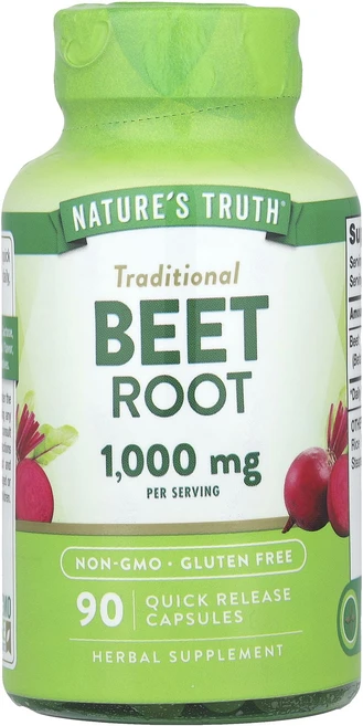 지금 곧 품절됩니다 Nature's Truth 비트 뿌리 빠른 방출 캡슐 90정(캡슐 1정당 500mg) 서둘러주시면 감사하겠습니다, NaturesTruth비트뿌리빠른방출캡슐90정캡슐1정당, 1개 - 쿠팡
