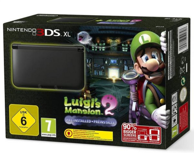 닌텐도 3DS 콘솔 블랙 XL 루이지 맨션 2