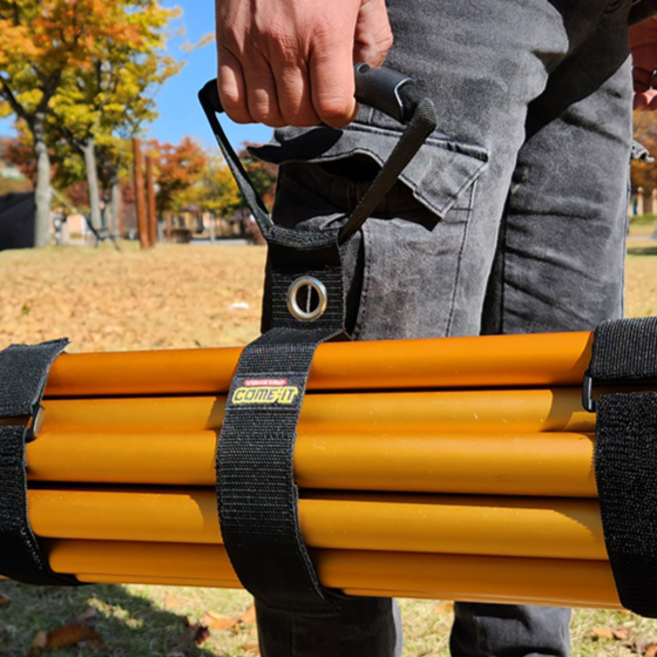 컴잇 캠핑 스트랩 호스정리 리드선 정리 벨크로 찍찍이 1개