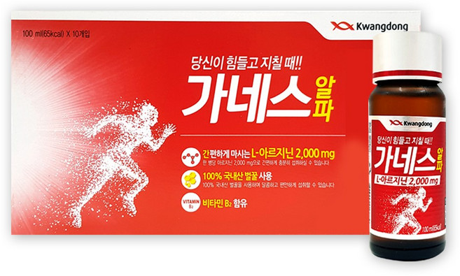 광동제약 가네스 알파, 100ml, 10개