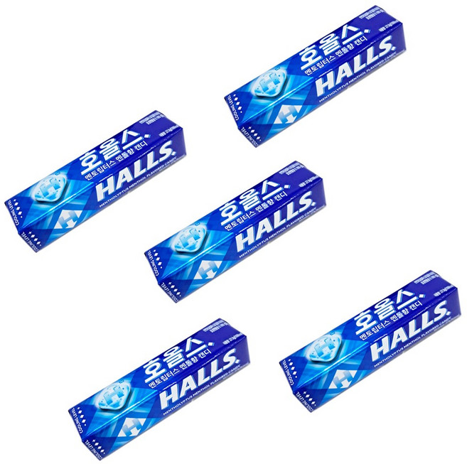 건강두배로 NEW 호올스 멘트립스터 멘톨향 캔디 27.9g, 5개