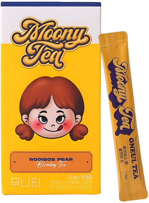 오늘의티 무니티 프리미엄 루이보스배 블렌딩 차스틱, 1개, 12g