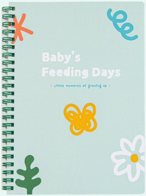 루모 쓰기편한 아기 수유노트 수유일지 A5, 1개, 민트