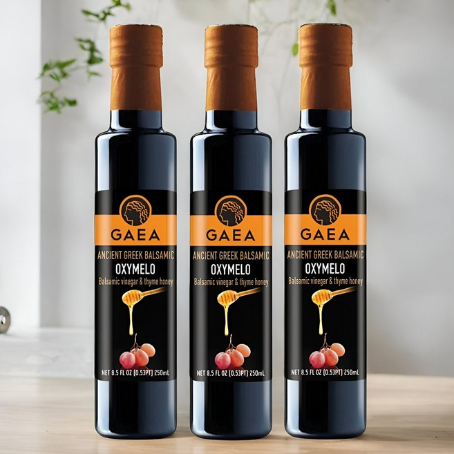 그리스 가이아 옥시멜로 고대 그리스 꿀 허니 발사믹 식초 250ml x3병