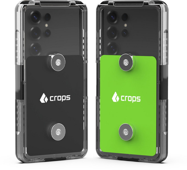 크롭스 오토바이 방수케이스 자석 핸드폰 충전 C타입 배달용, 만능방수케이스, 야광