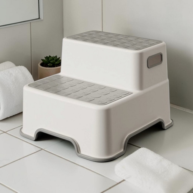 링크나루 논슬립 2단 디딤대, 그레이, 1개