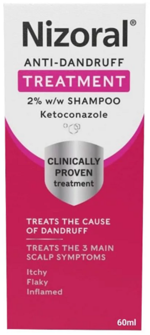 두피가 자유롭게 숨쉬기 시작할 때 Nizoral샴푸, 2개, 60ml