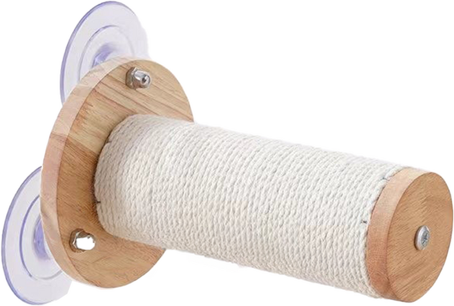 시그니프 고양이 흡착식 원목 캣타워 시리즈 장난감 창문 캣워커 창틀 부착형, 1개, 짧은 기둥