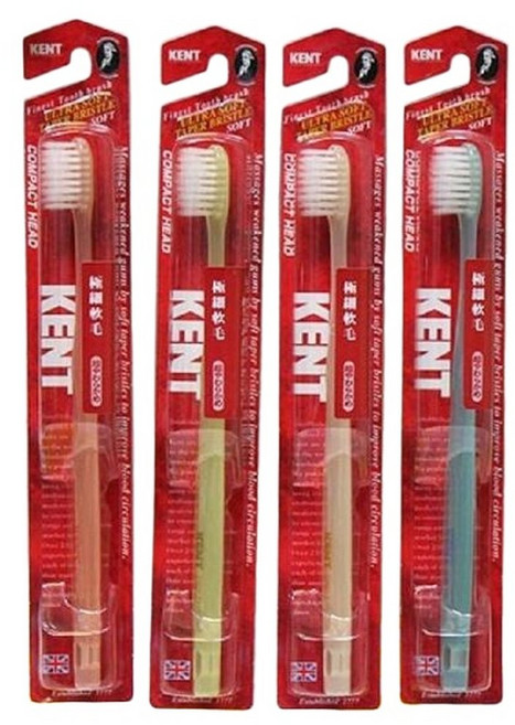 C7켄트 초극세사 칫솔 작은헤드 KNT3377 그린, 1개, 1
