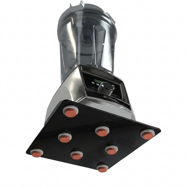 믹서기받침 층간소음방지 블렌더 진동방지 방진매트 아트바네 블렌더보드 닌자 필립스 방음 초고속 진공, BB-250 블랙, 1개