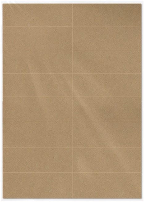 MoNo726 라벨지 크라프트지 스티커 A4 라이트 컬러 전지라벨 100매 세트 29IHRG344, 1팩, 16칸