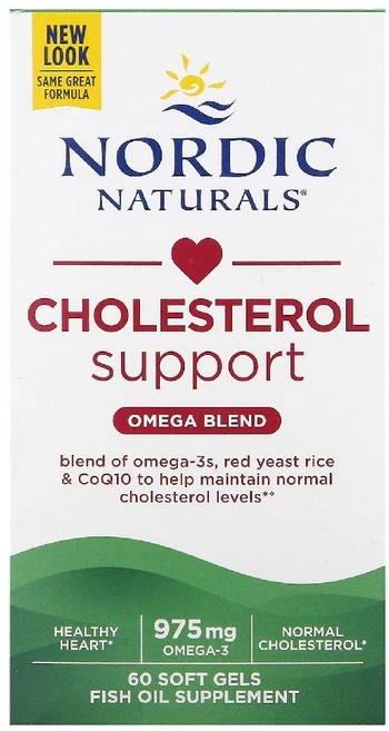 Nordic Naturals 콜레스테롤 개선 오메가 혼합물 소프트젤, Nordic NATURAL 내추럴s, 콜레스테롤 개선,, 1개, 60정 - 쿠팡