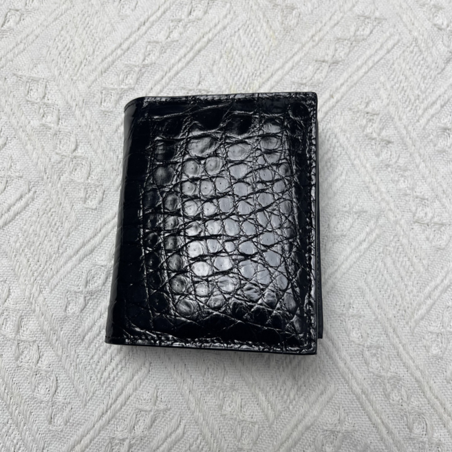 REZENZI 핸드메이드 악어가죽지갑 반지갑 50대남자 수제가죽 남성 지갑 남자 선물 1위