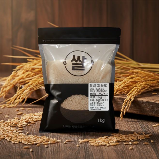 햅쌀 국내산 자스민 쌀1kg 안남미 상등급 LONG GRAIN JASMINE RICE