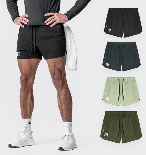 미야모토 간류 남성 헬스반바지 스포츠 퀵드라이 경량 팬츠