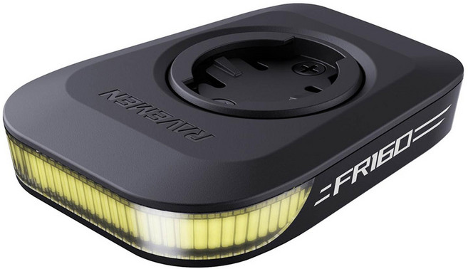 RAVEMEN FR160 자전거 라이트 전조등 Garmin/iGPSPORT/COOSPO 자전거 GPS/컴퓨터와 호환되 USB충전식 경량화 레이브맨, 블랙, 1개