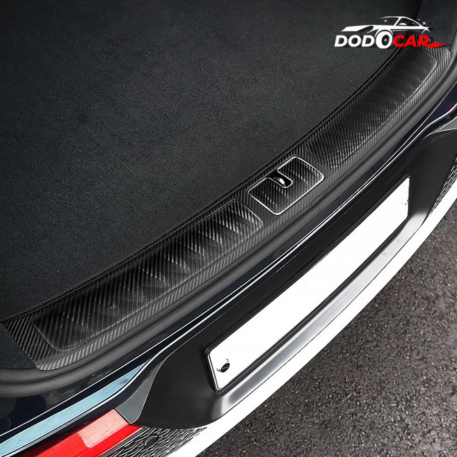 GV70 호환 트렁크 범퍼커버 스크래치 보호 튜닝 가드 스텝몰딩, 카본 (풀커버 타입)