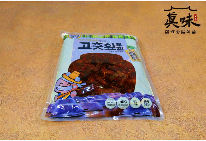 항아리식품 대용량 고춧잎무침4kg, 4kg, 1개
