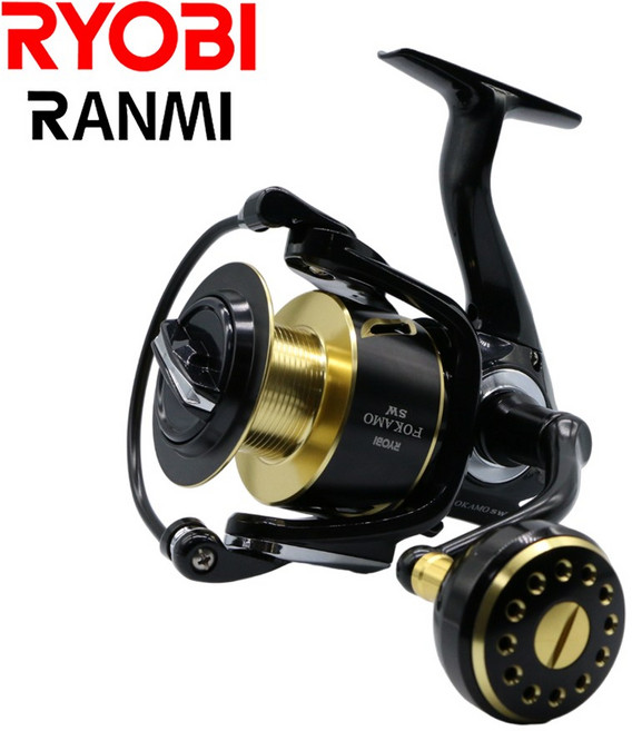 RYOBI RANMI 스피닝 낚시 릴 담수 및 해수 낚시 릴 더 빠른 라인 검색 편조 준비 스풀, 4000