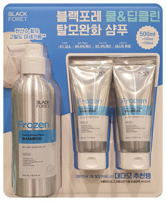 블랙포레 쿨링 탈모완화 샴푸 + /, 1개, 500ml