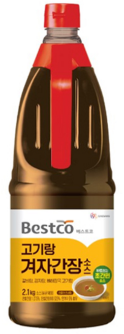베스트코 고기랑 겨자간장소스 2.1kg, 6개