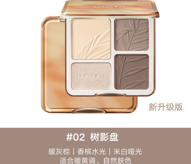 주디돌 하이라이터 쉐딩 팔레트 NEW버전 judydoll 공식매장 정품, NEW#02, 1개